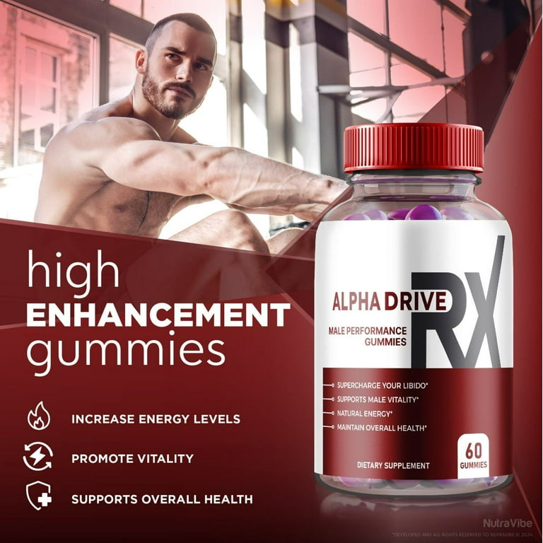 (2 Pack) Alpha Drive RX Gummies for Men, Your Daily Supplement for  Confidence and Performance, All Natural AlphaDriver Rx Formula for  Circulation & ...