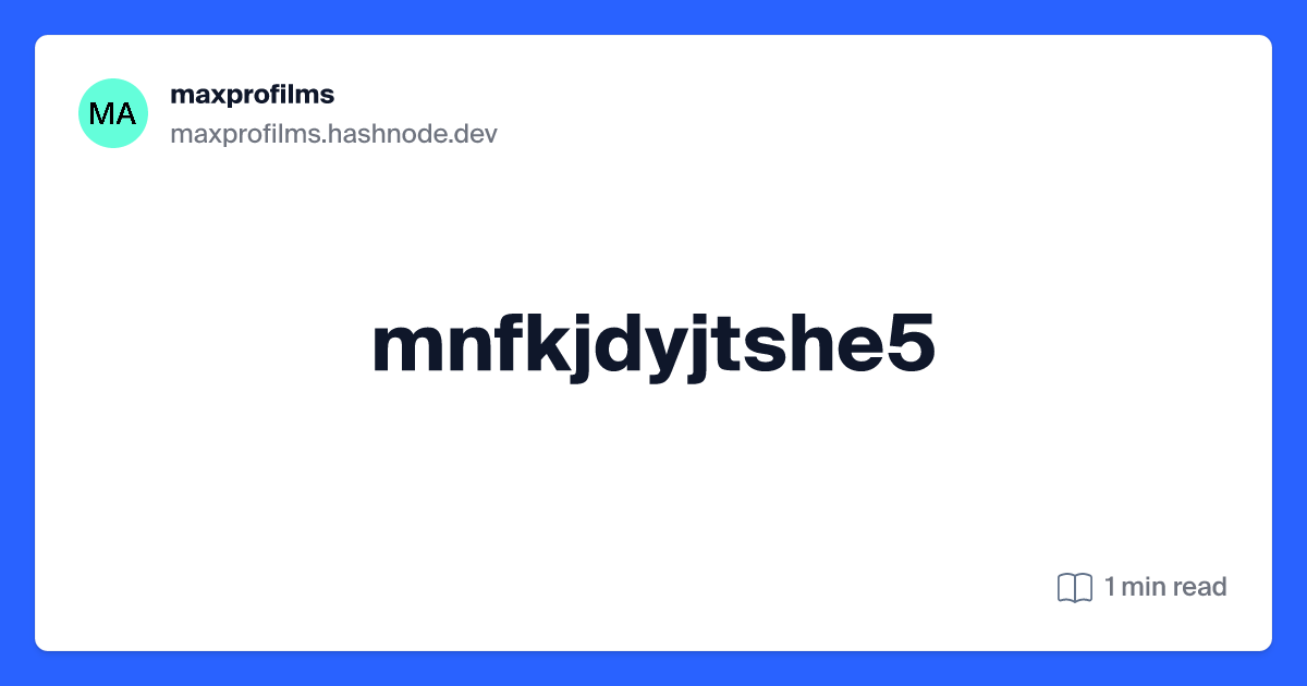 maxprofilms.hashnode.dev