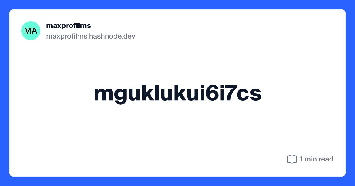 maxprofilms.hashnode.dev